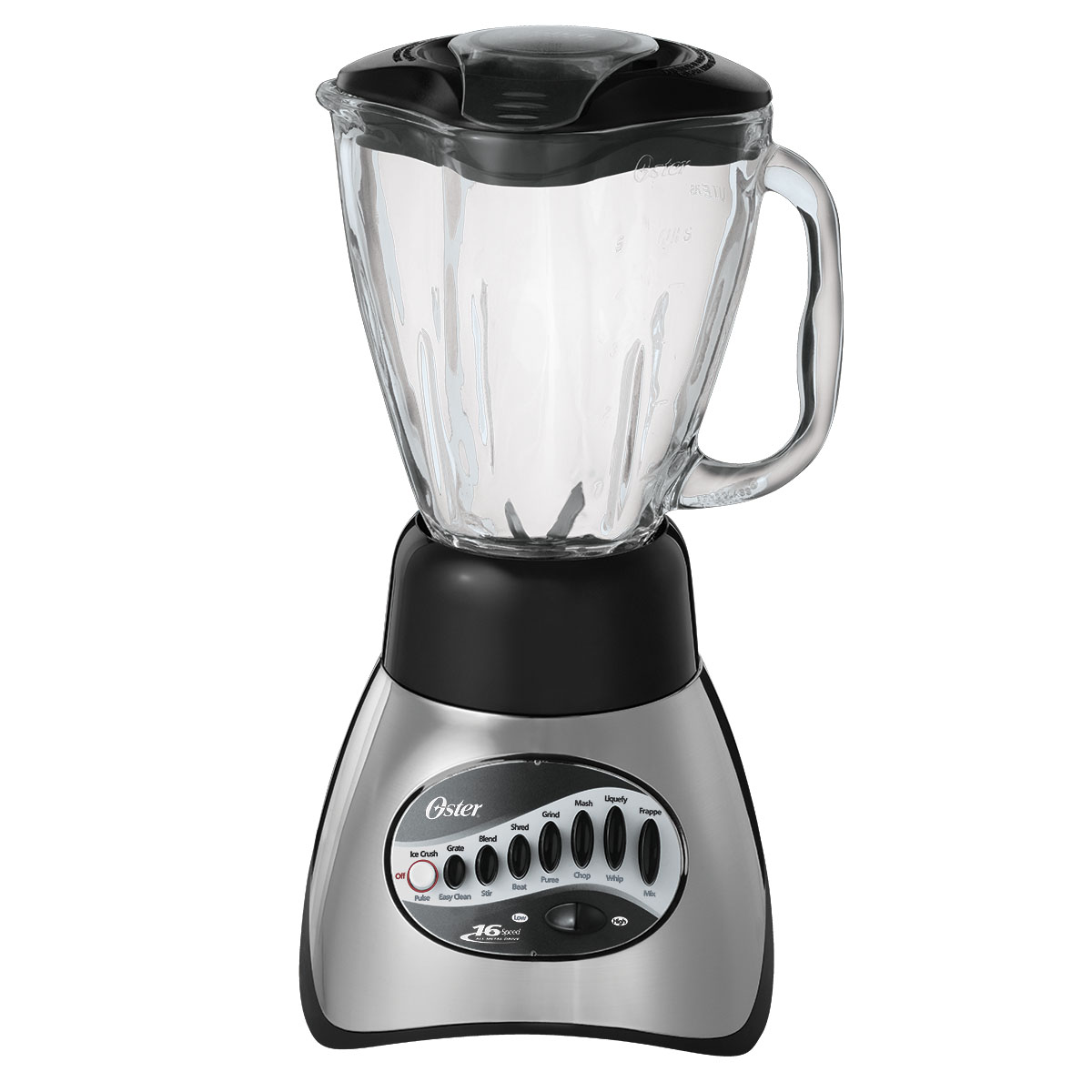 Oster Classic Series 16 Speed Blender with 5 Cup Glass Jar Brushed Nickel Oster