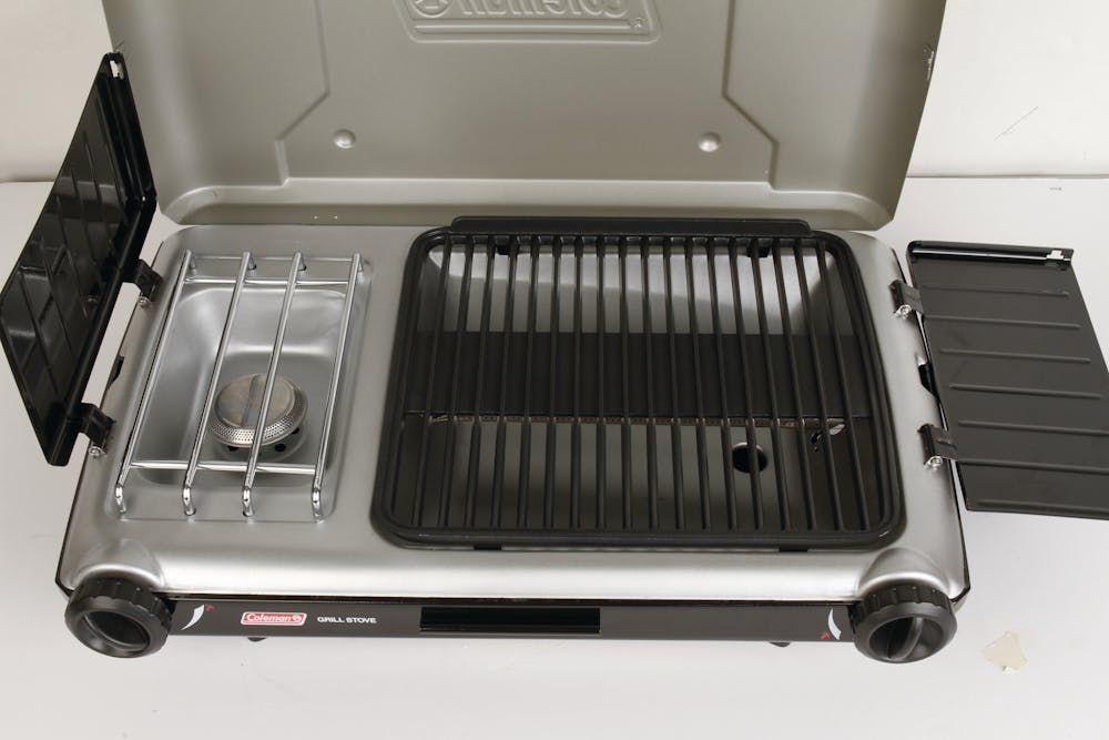 Deluxe Tabletop Propane 2-in-1 Grill/Stove, 2-Burner