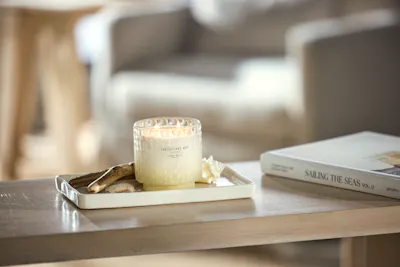 Golden Waves Candle