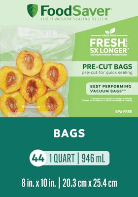 FoodSaver® Quart Vacuum Seal Bags, 44 Count
