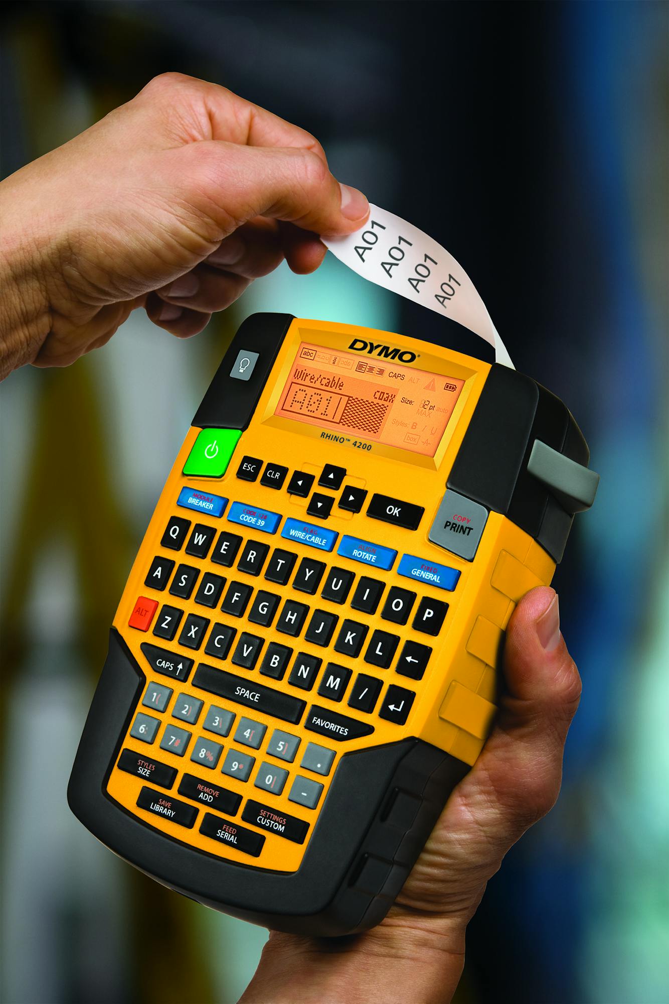 DYMO Rhino 4200 Industrial Label Maker Kit with Carry Case