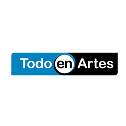 A logo for Todo en Artes in a long rectangle.
