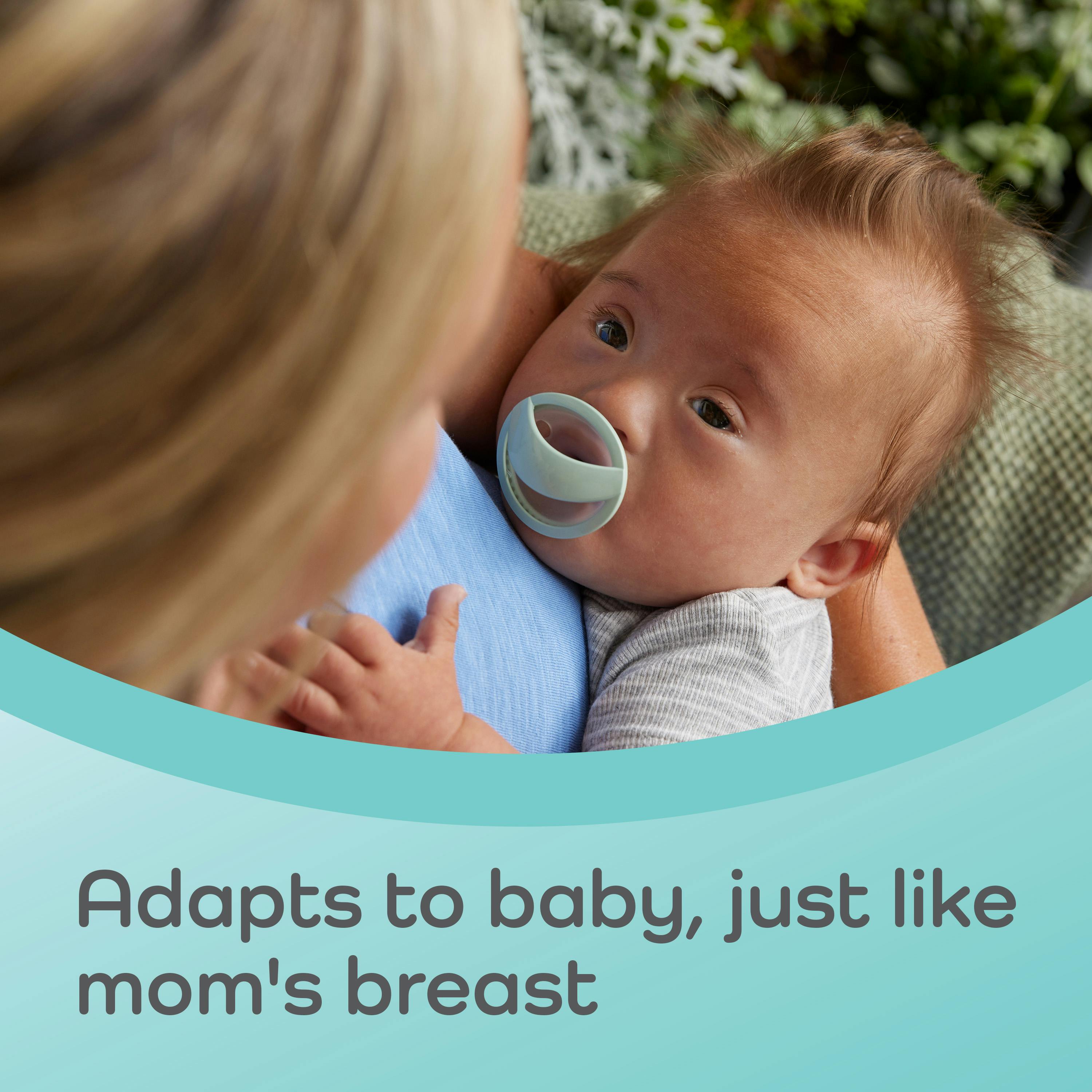 For Breastfed Babies Wide Mouth Pacifier Breast Milk Solid Wide