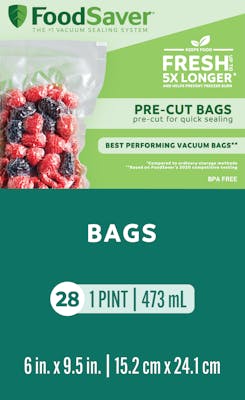 FoodSaver® Pint-Size Vacuum-Seal Bags, 28 Count