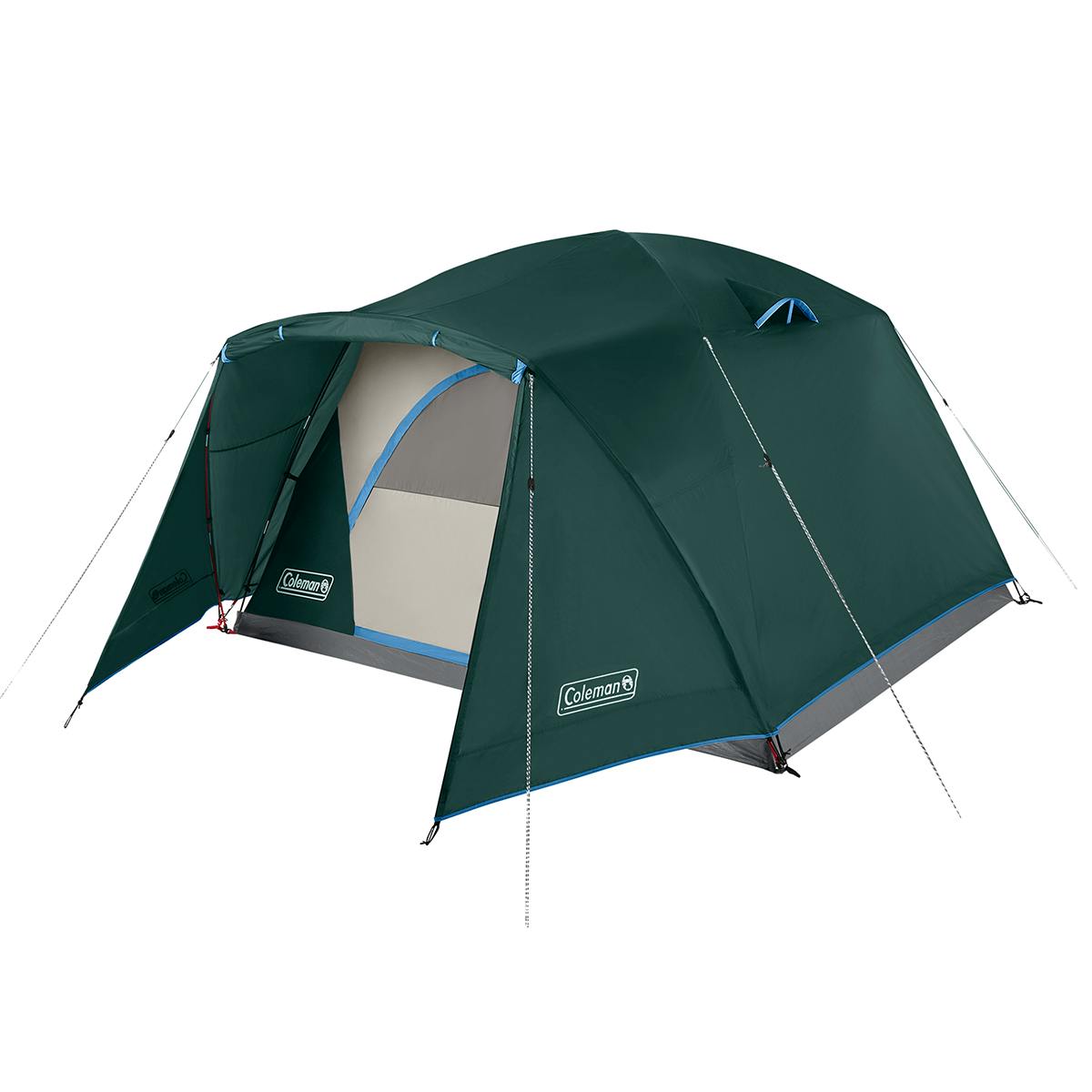 Skydome 6 Person Camping Tent with Full Fly Vestibule Evergreen Coleman