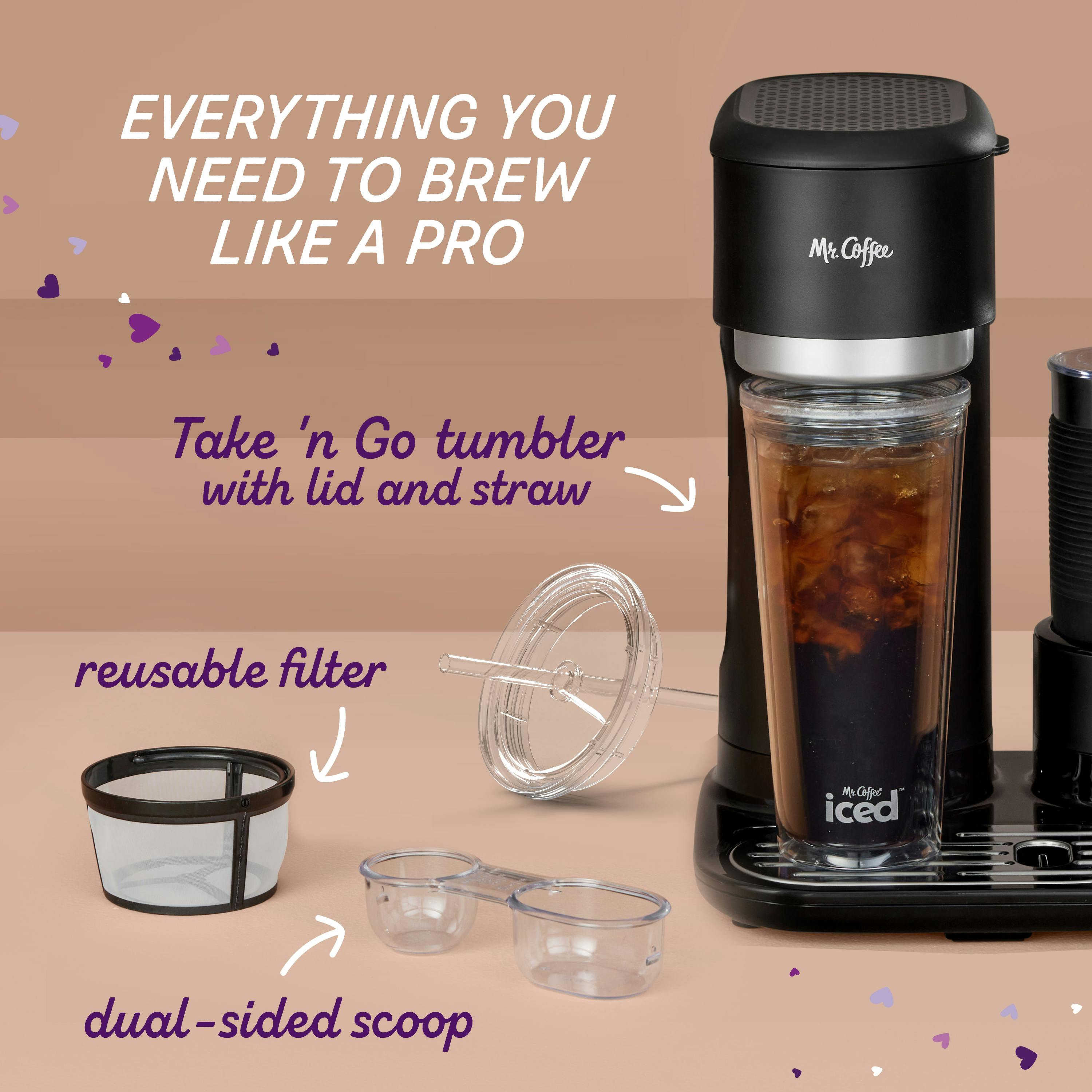 Mr. Coffee® 4-in-1 Single-Serve Latte™, Iced, and Hot Coffee Maker 