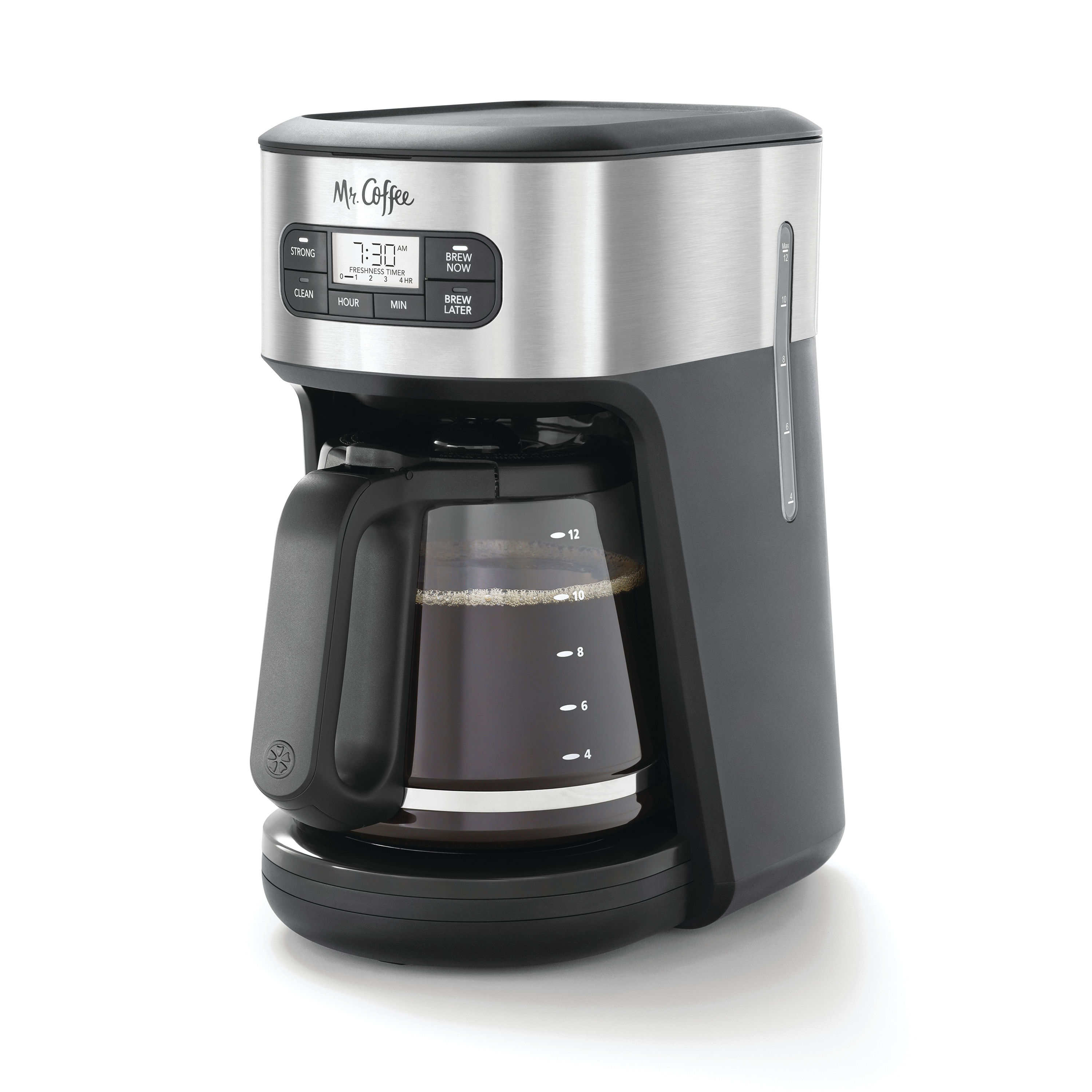 Mr. Coffee 12 Cup Programmable Coffee Maker with Automatic Cleaning Cycle Calphalon