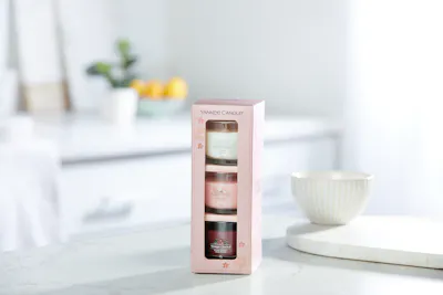 3 Mini Filled Votives Gift Set 