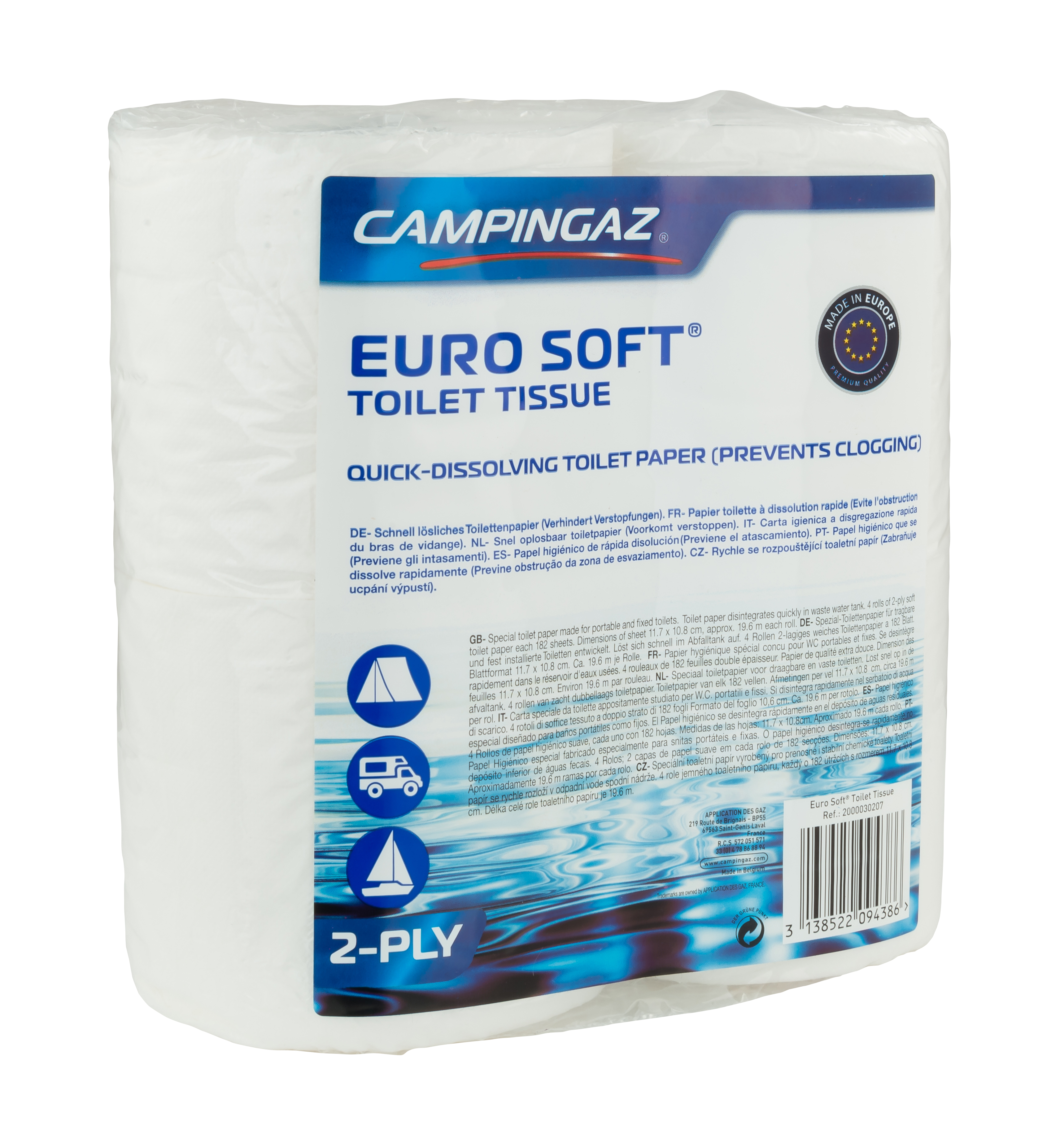 TORK 110273 Jumbo-Toilettenpapier T1 Premium Soft 2-lagig 6