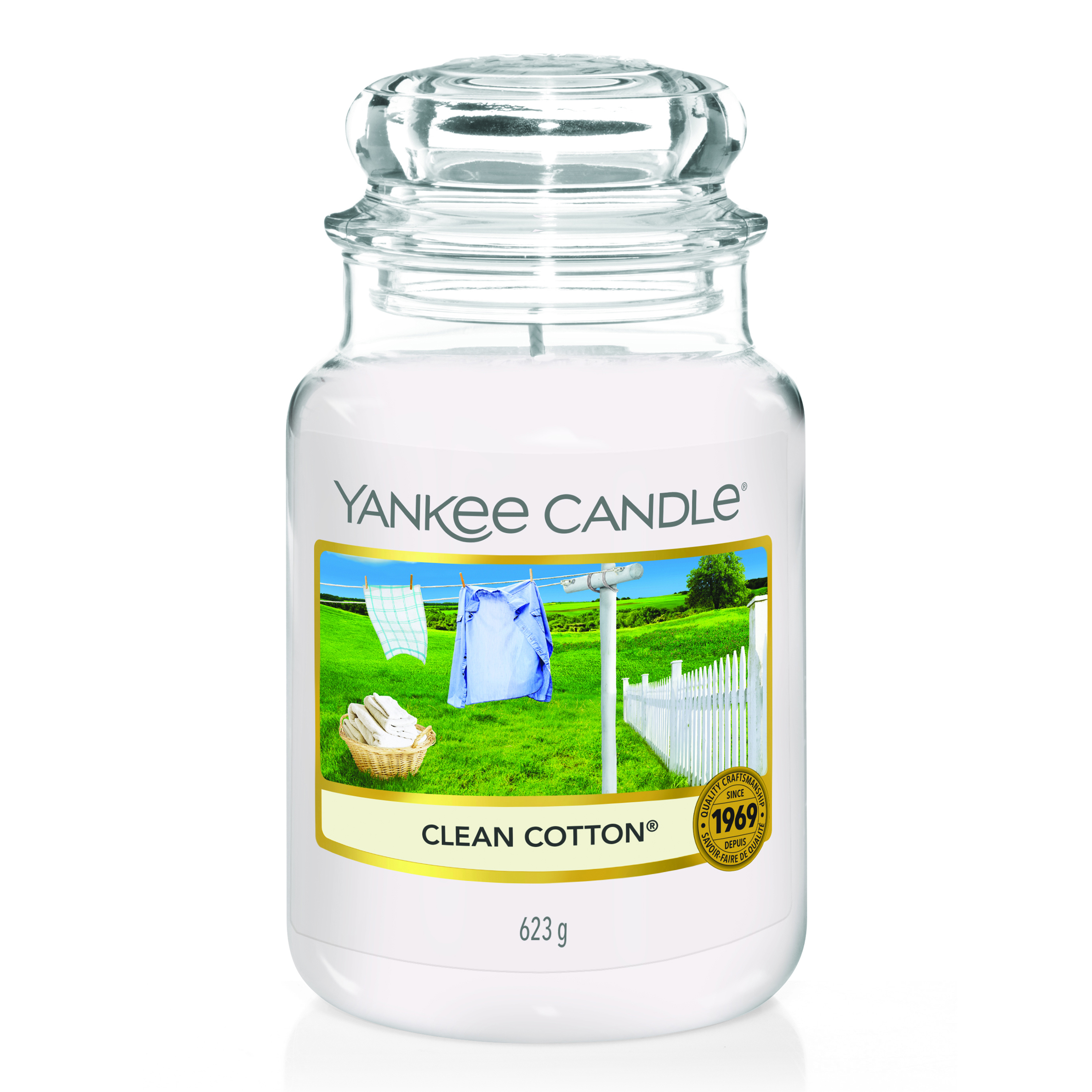 【Kiki】Yankee Candle Clean Cotton Clean Cotton® Original Large Jar Candle | Yankee Candle