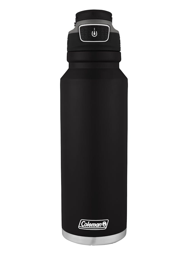 FreeFlow AUTOSEAL® 40 oz Stainless Steel Water Bottle, Black | Coleman