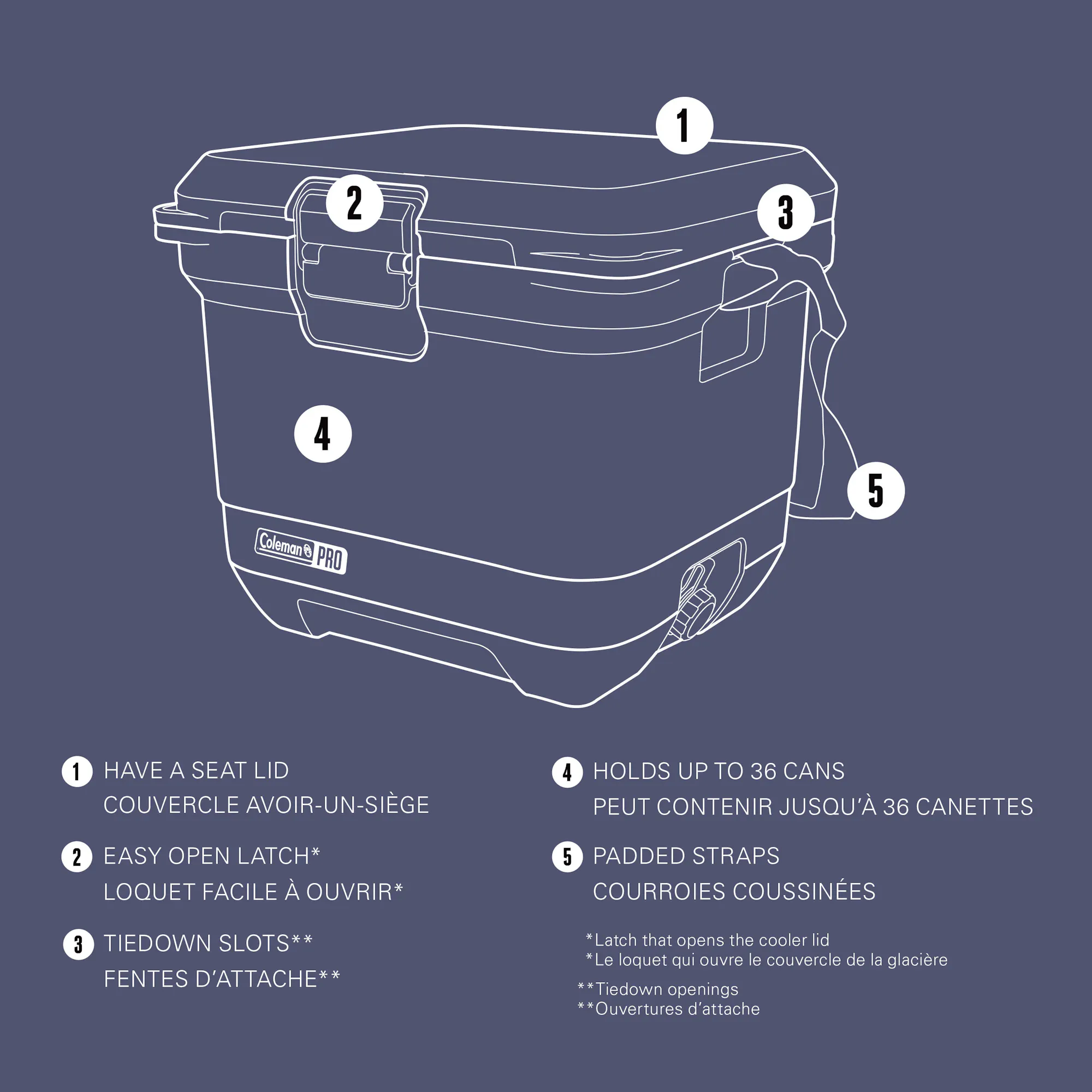 Coleman Pro 25-Quart Hard Cooler, Blue Sky | Coleman CA