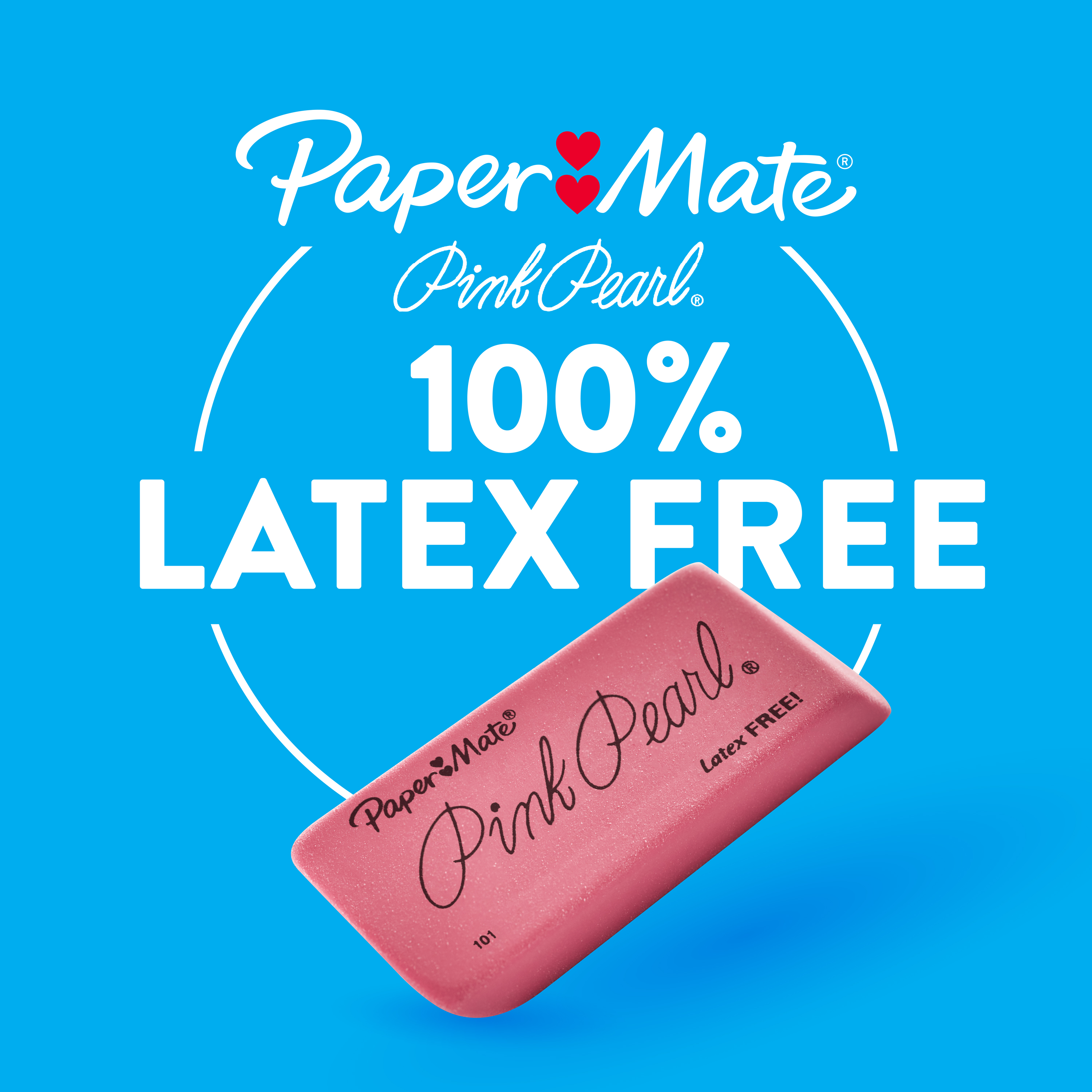 Paper Mate Small Pink Pearl Erasers | Papermate