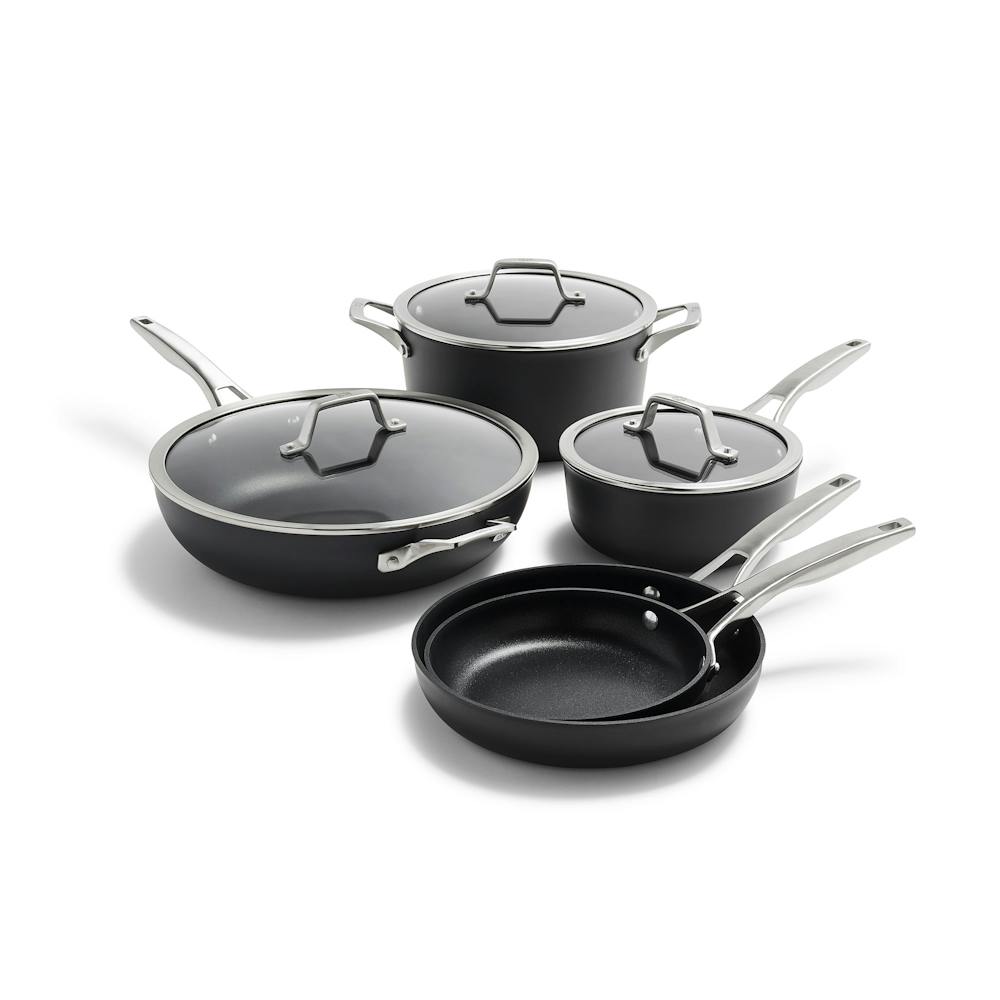 Premier™ Hard-Anodized Nonstick Cookware, 8-Piece Pots and Pans Set ...