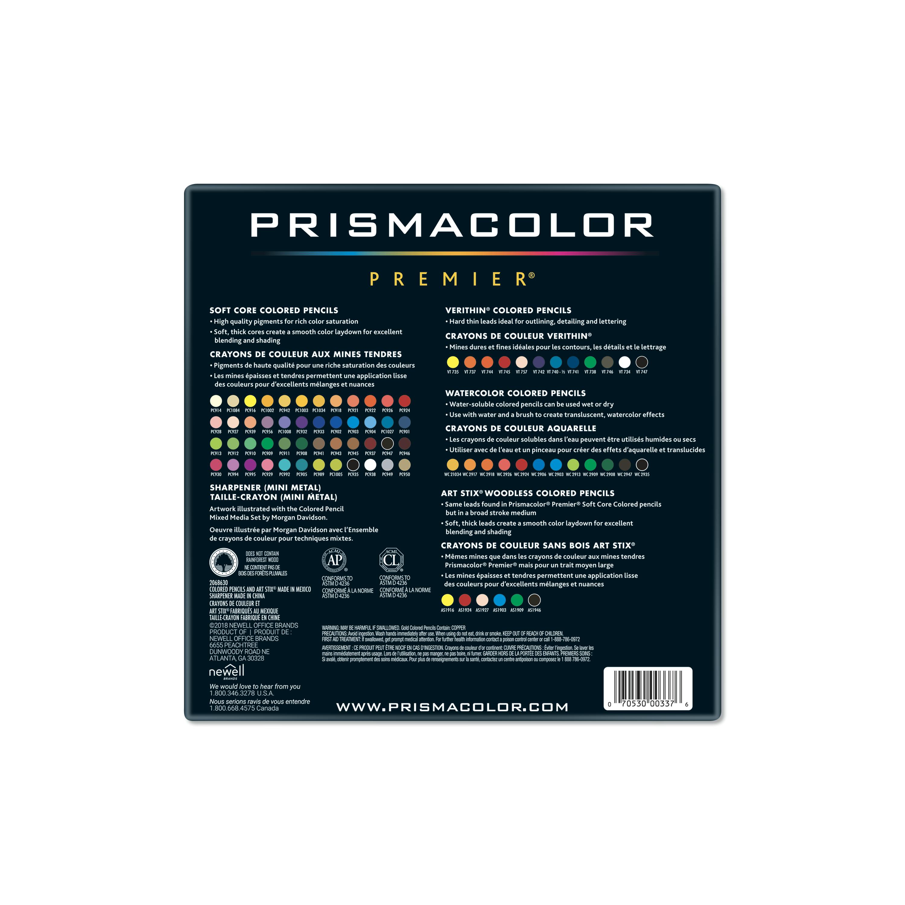 Prismacolor Premier Mixed Media 79色 Prismacolor Premier 79-piece Mixed Media Color Set