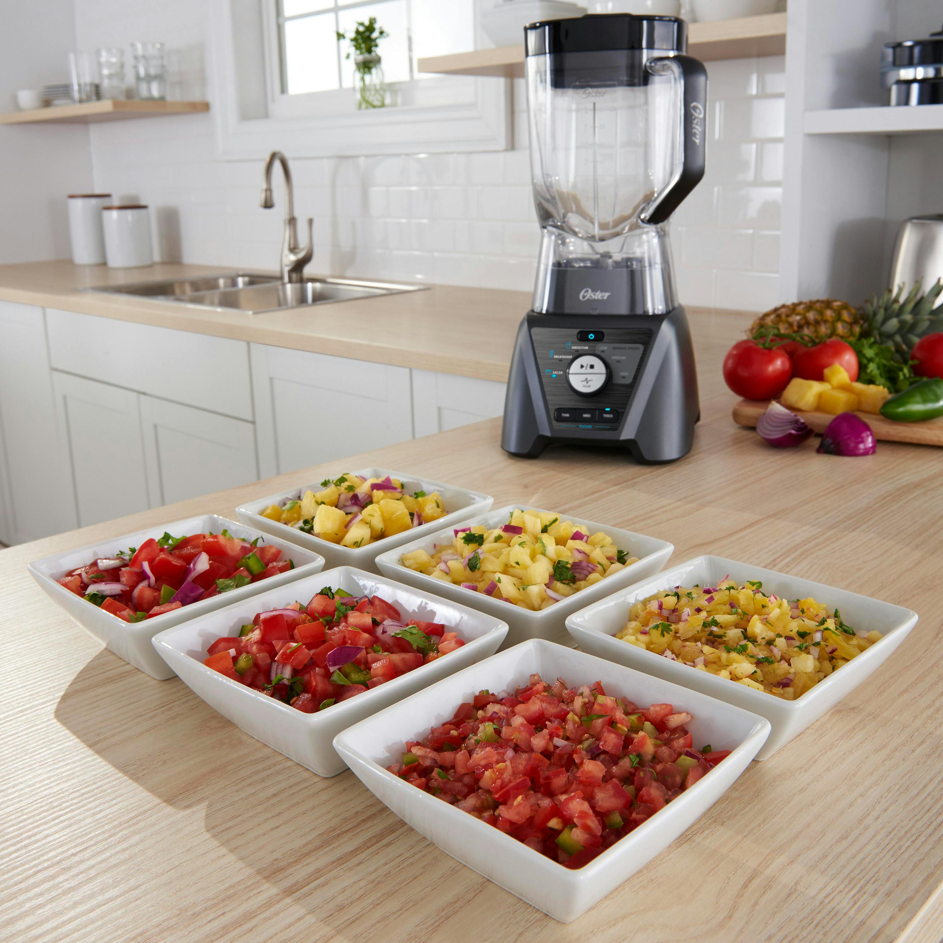 Glass Jar, 24-ounce Smoothie Cup Brushed Nickel Blender And Food