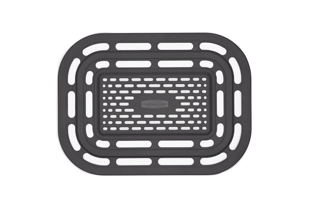 Antimicrobial Sink Mat, Sink Protector, Raven Grey Rubbermaid