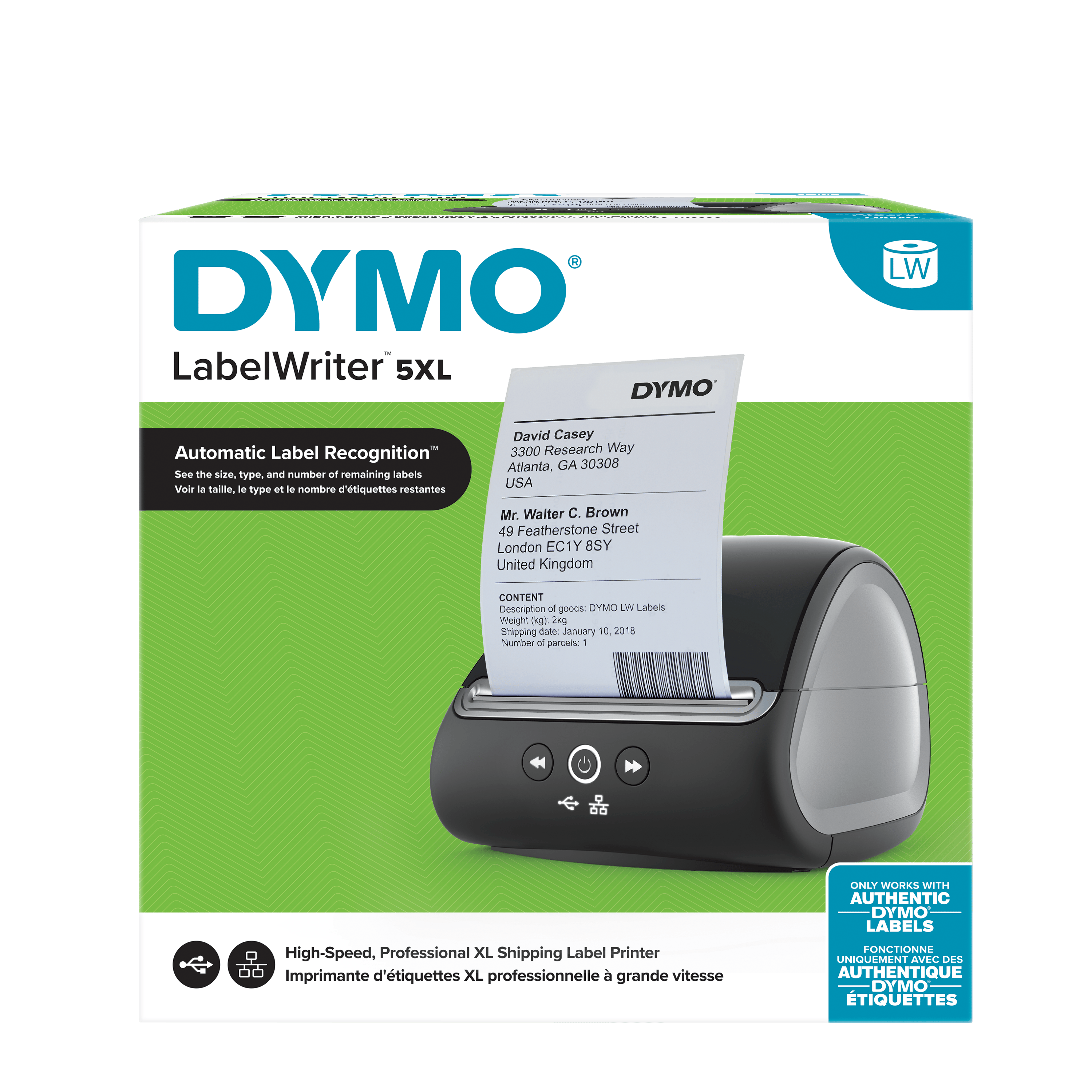 Etichette Per Dymo LabelWriter - Non Adesive - 106x62 Mm - Bianco - Foto 10