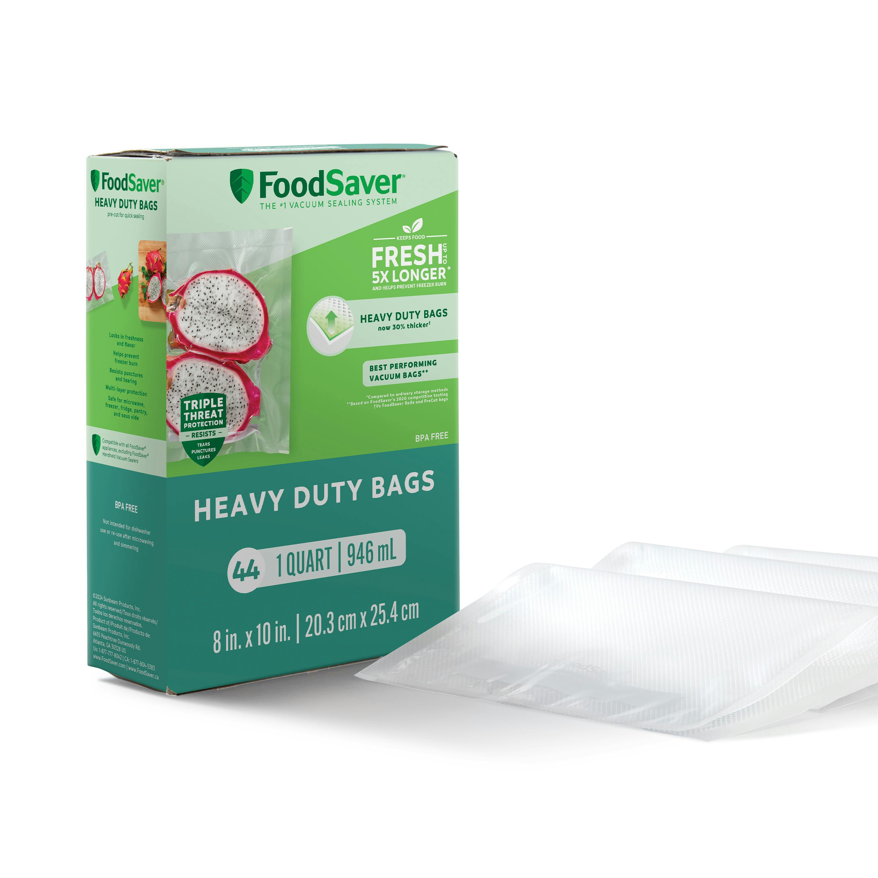 FoodSaver® Heavy Duty Quart Vacuum Seal Bags, 44pk with Triple 