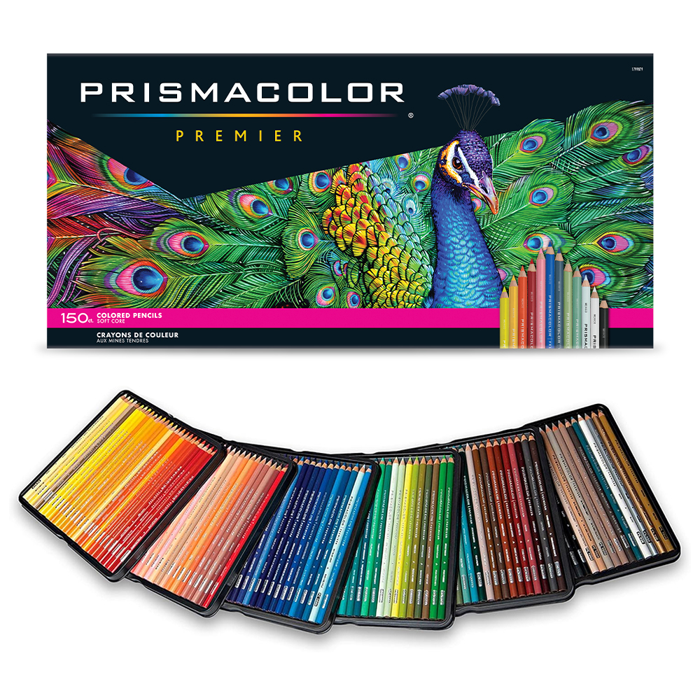 PRICE FIRM Prismacolor 50 purchases colored pencil set w/ roll