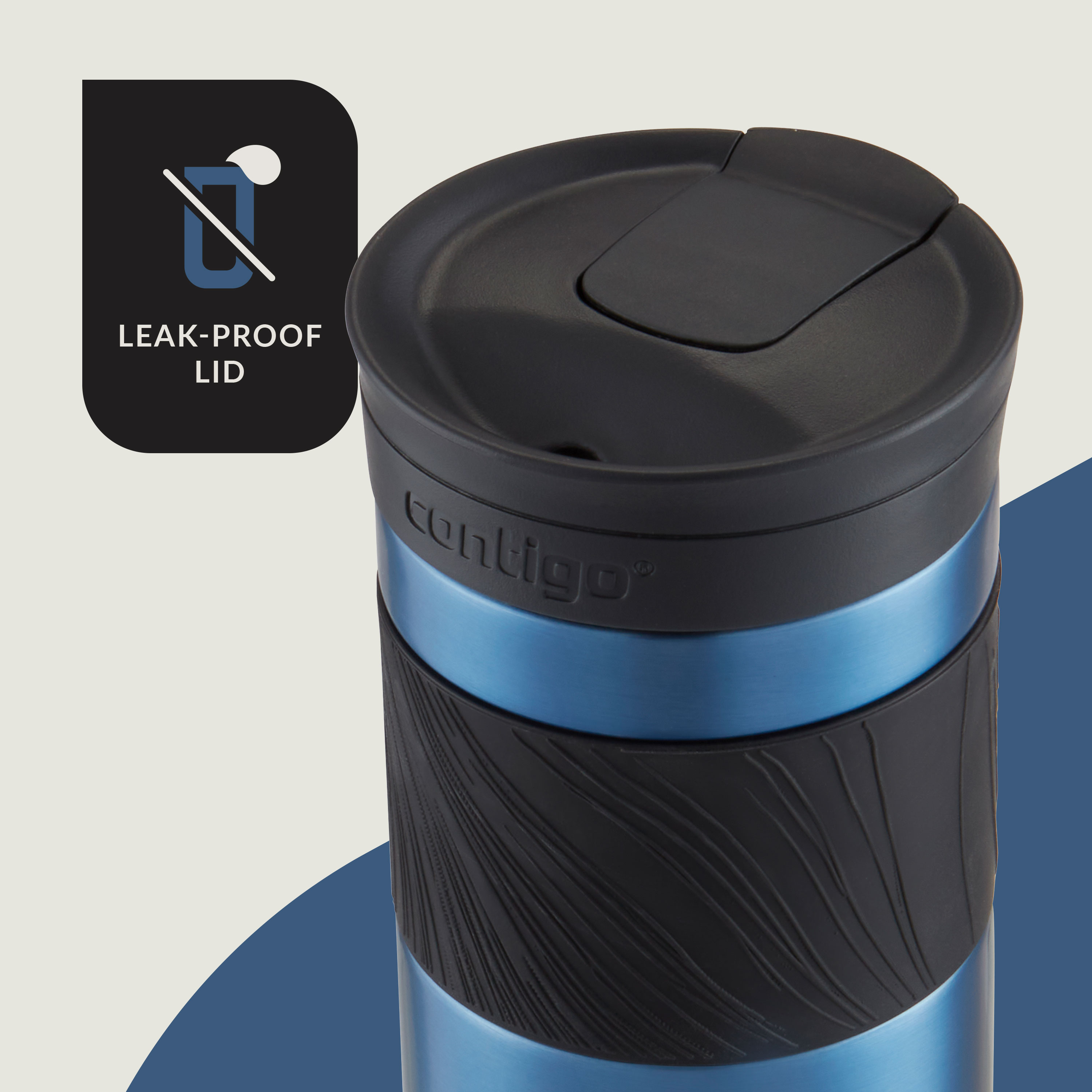 SNAPSEAL Insulated Stainless Steel Travel Mug with Grip, 20 oz | Contigo