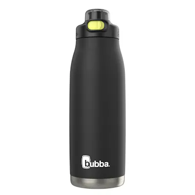 bubba Radiant Stainless Steel Water Bottle with Push-Button Chug Lid, 32oz