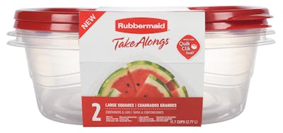 Grands récipients carrés TakeAlongs® pour le rangement des aliments, lot de 2