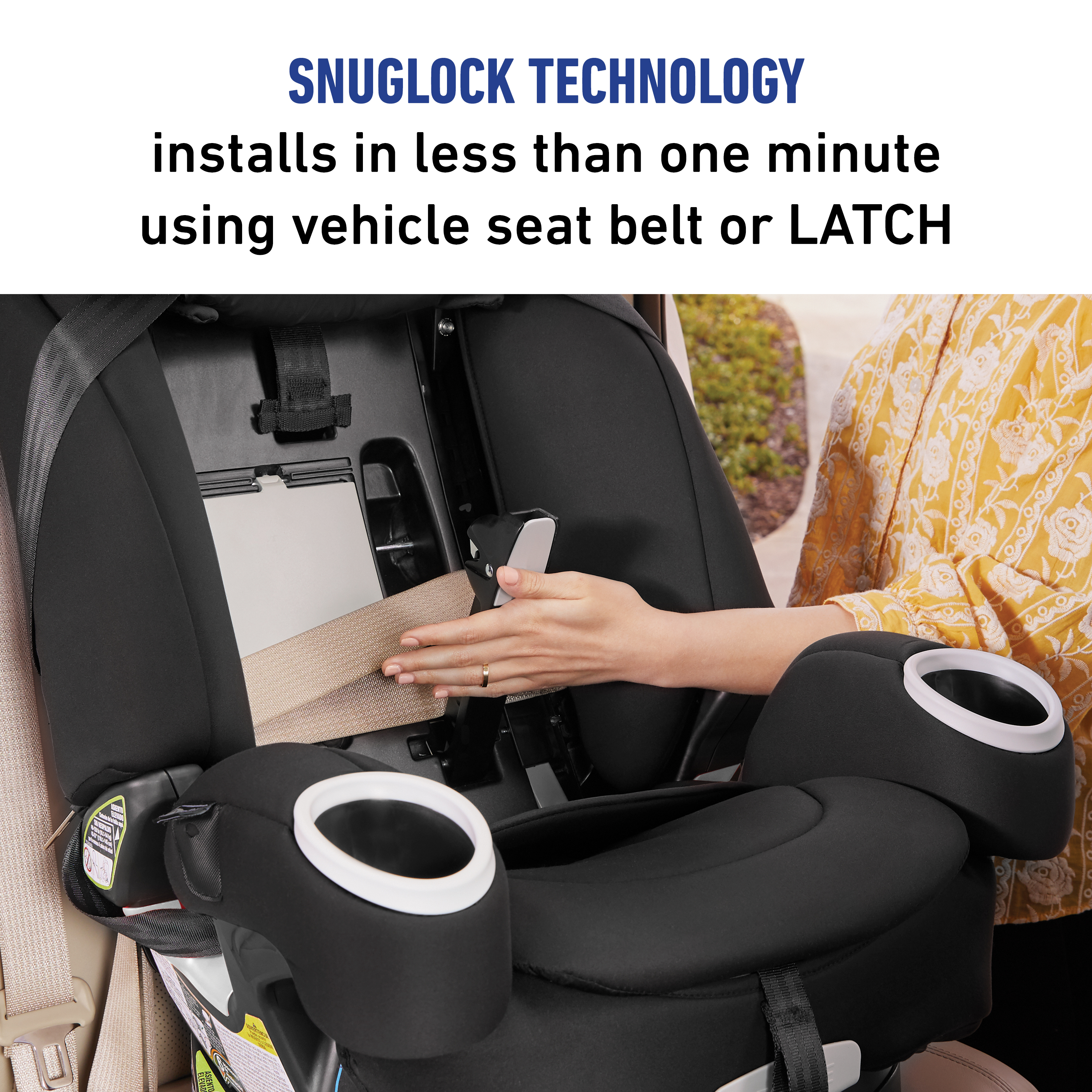 how to install graco 4ever front facing