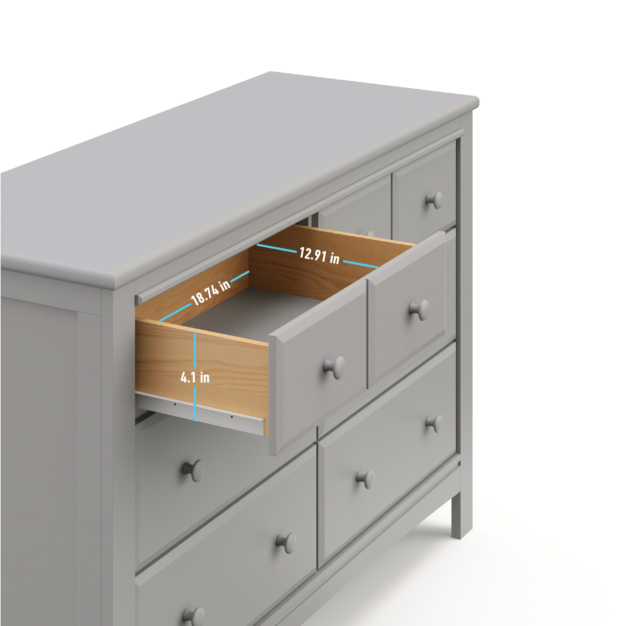 Graco Benton 6 Drawer Dresser, White Graco Benton 6 Drawer Dresser, White