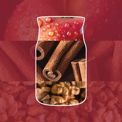 Red Apple Wreath Candle