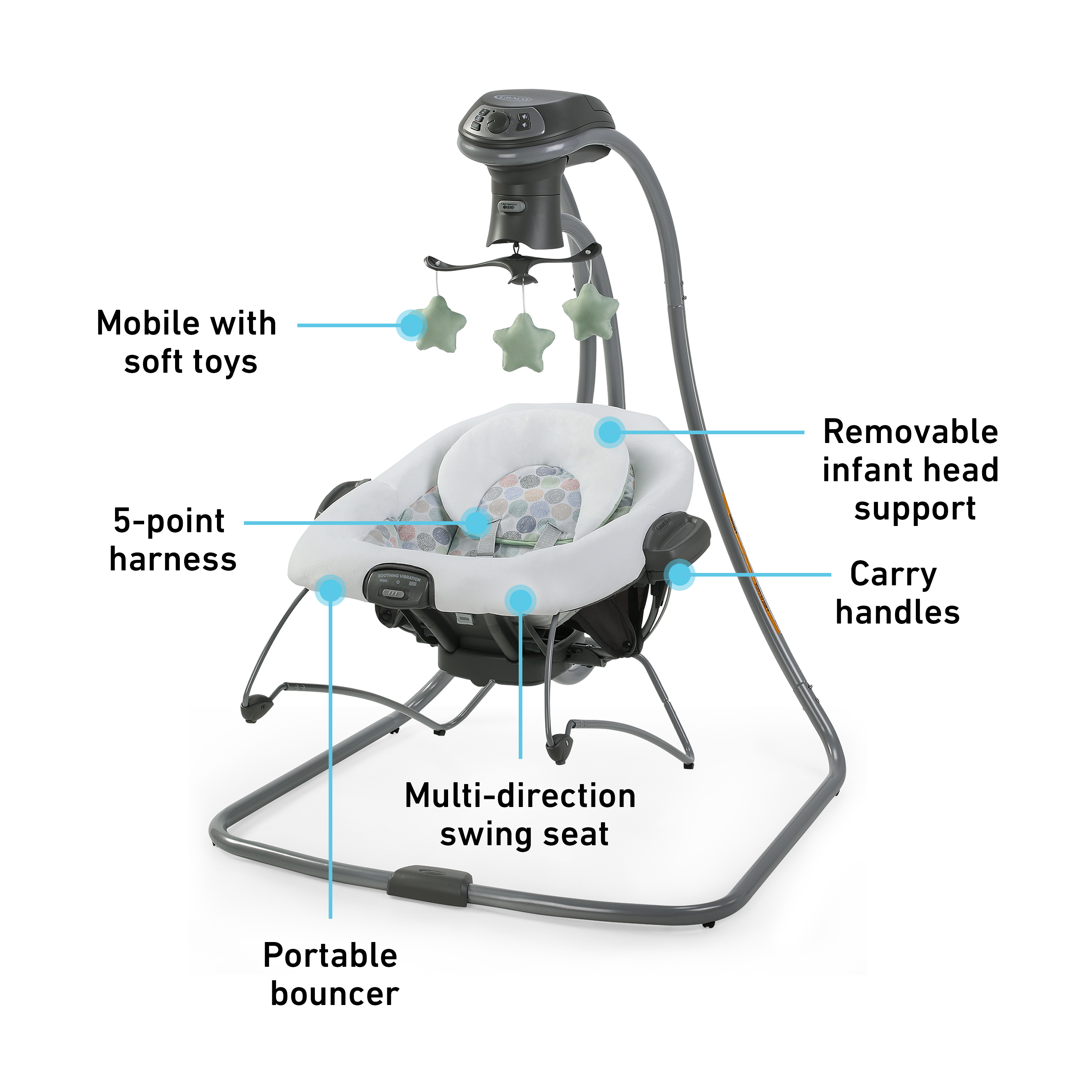 Graco 2 in 1 swing and rocker online