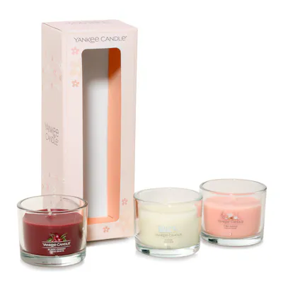 3 Mini Filled Votives Gift Set 