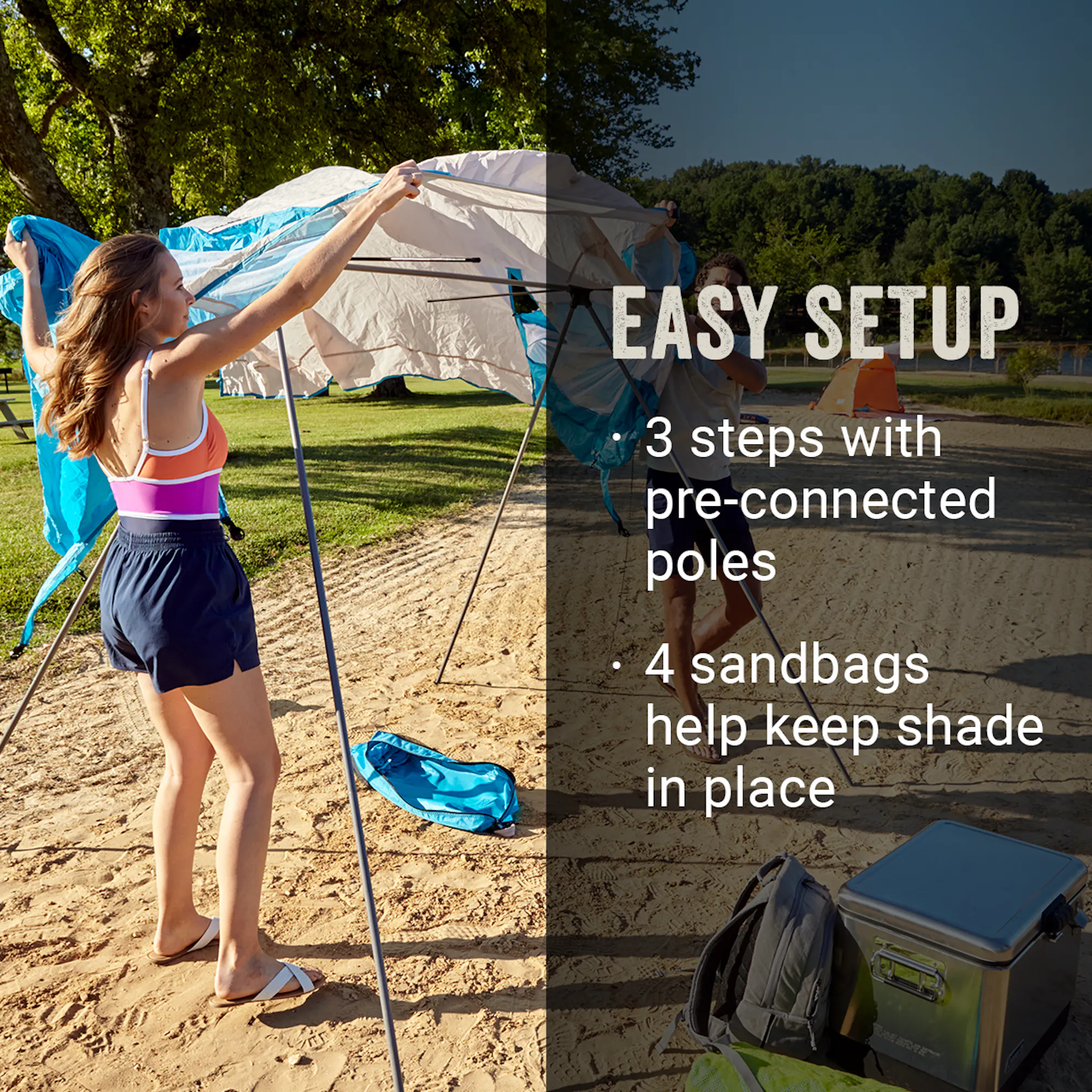 7 x 7 Go Shade Backpack Sun Shade | Coleman
