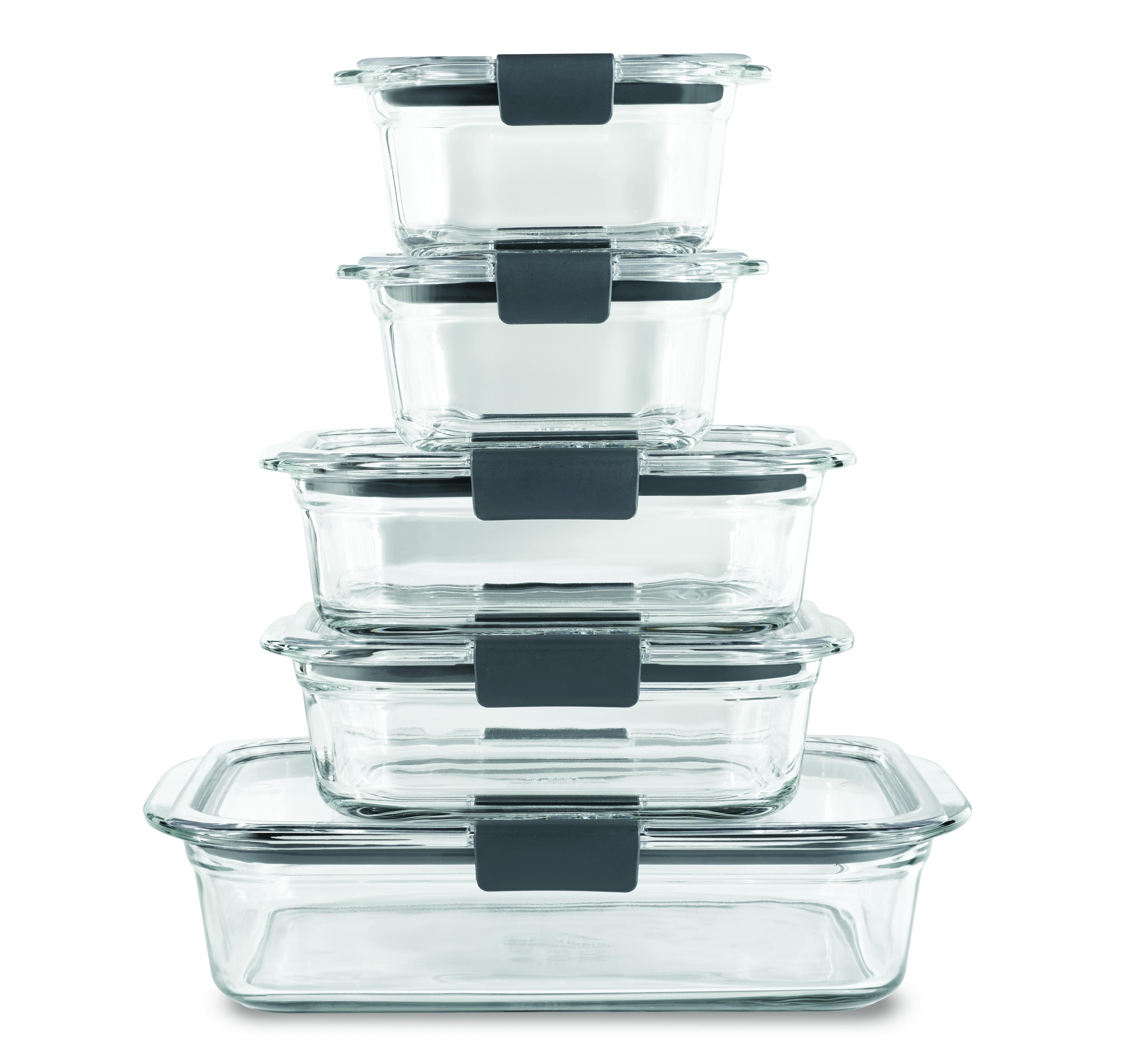 Brilliance™ Glass Food Storage Container Set | Rubbermaid