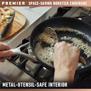 Premier™ Space-Saving Hard-Anodized Nonstick 12-Inch Everyday Pan with Lid