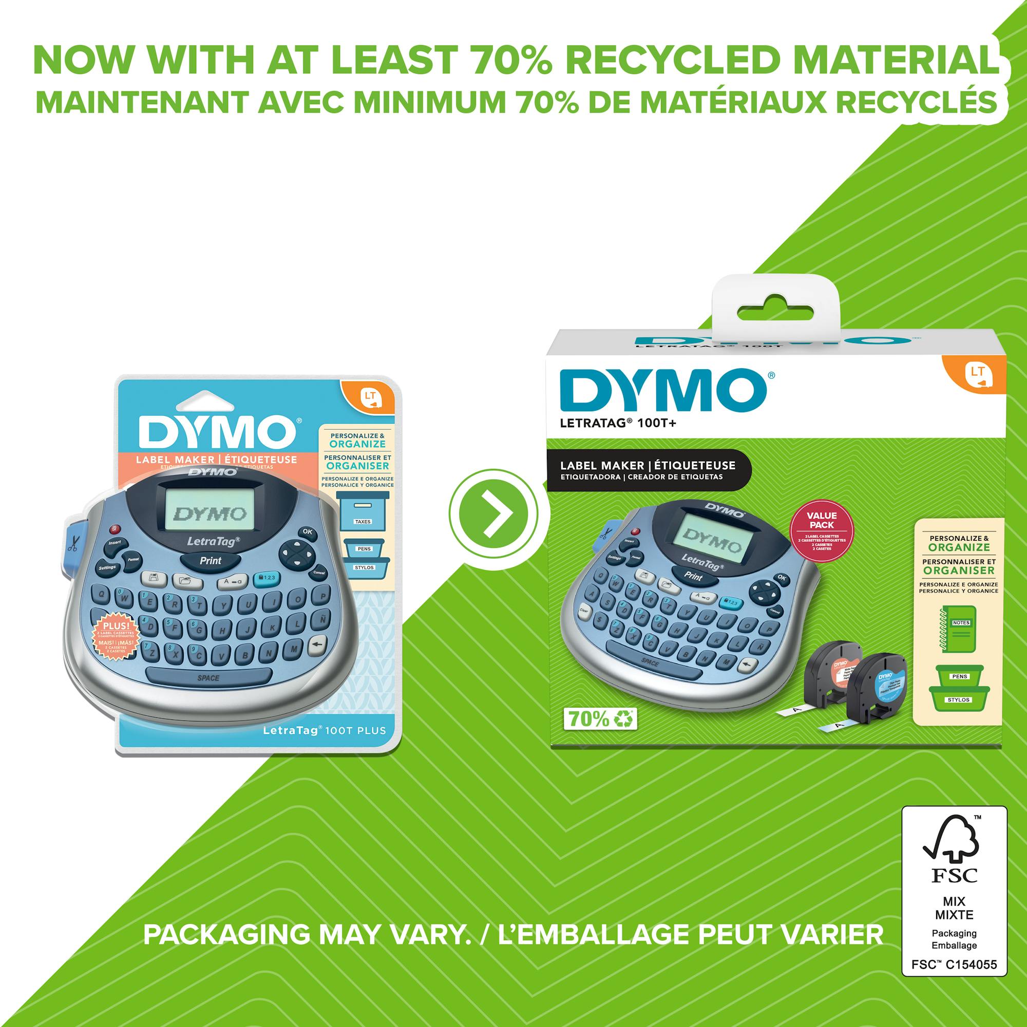 DYMO LetraTag LT-100T Etichettatrice Portatile Con Tastiera QWERTZ - Per Casa E Ufficio