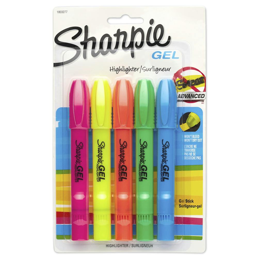 Sharpie Gel Highlighters, Bullet Tip Sharpie