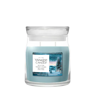 Winter Night Stars Kerze