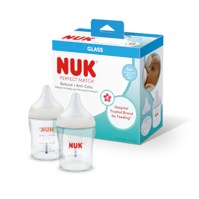 NUK&reg; Perfect Match&trade; Glass Bottle, 4 oz