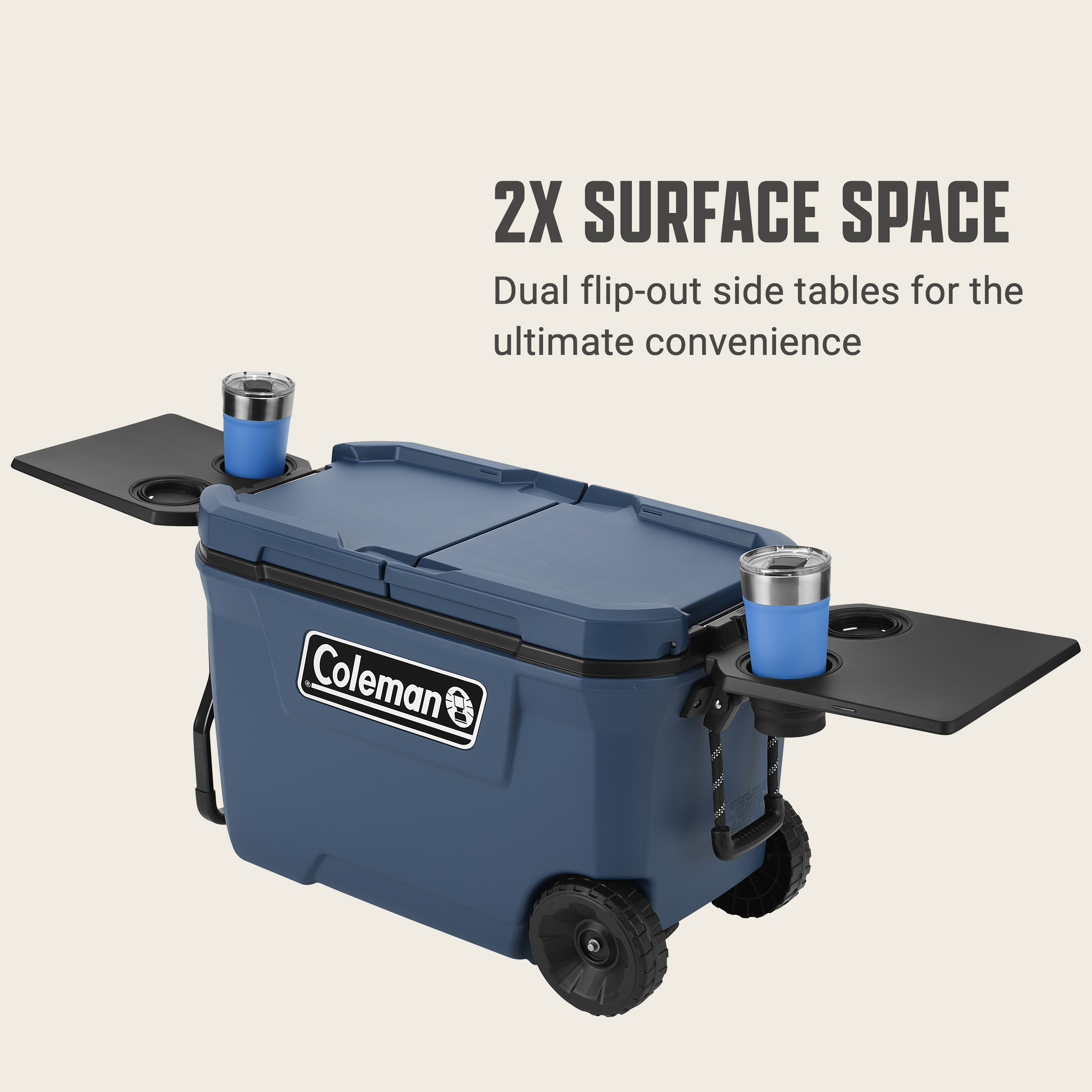 Flex 'N Go™ 62-Quart Wheeled Cooler | Coleman