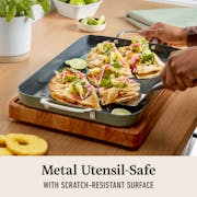 Calphalon® Ceramic Nonstick Double Stovetop Griddle, Silver Ash