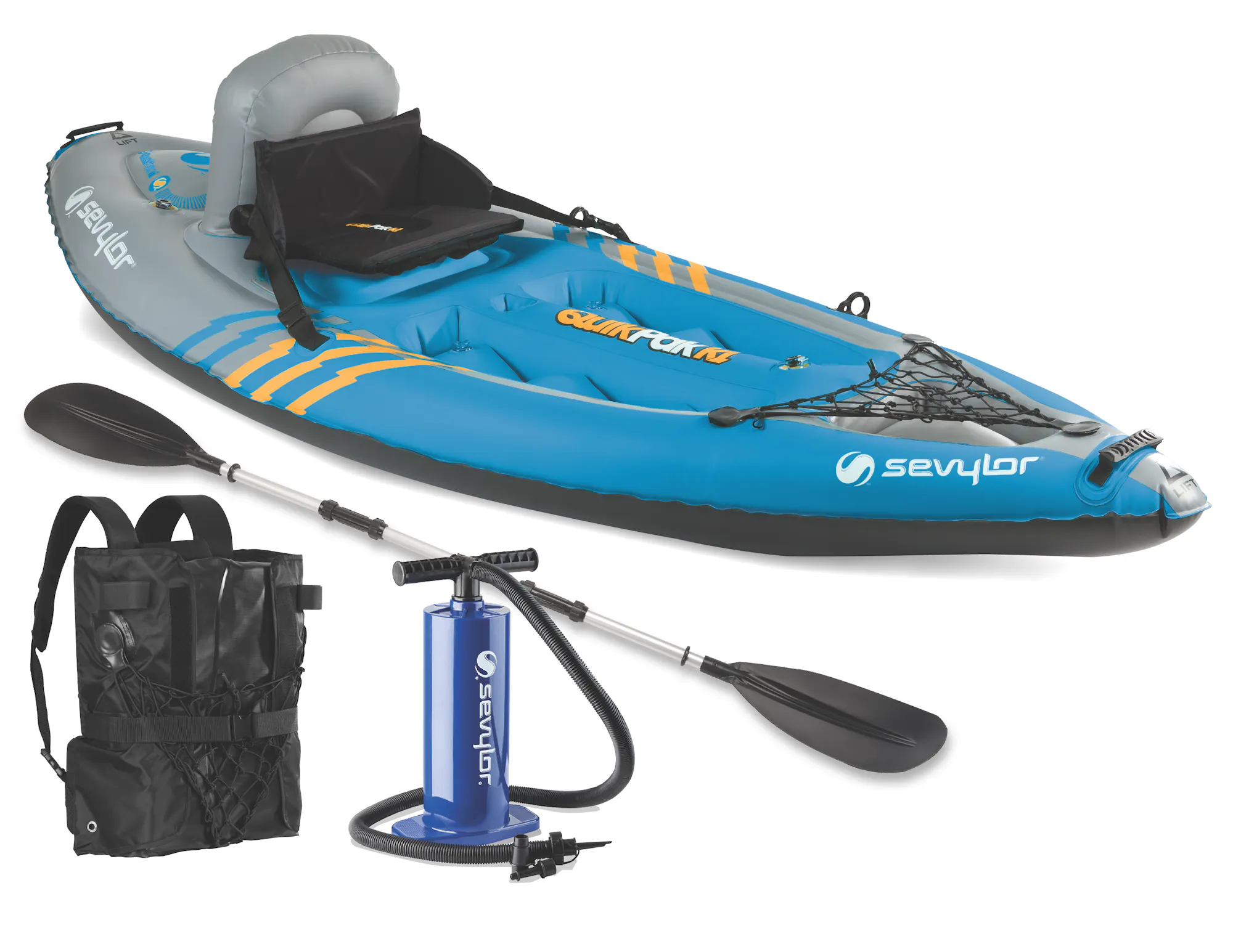 Coleman Sevylor K1 QuikPak Kayak | Blue | Cup Holder