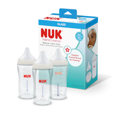 NUK&reg; Perfect Match&trade; Glass Bottle, 8 oz