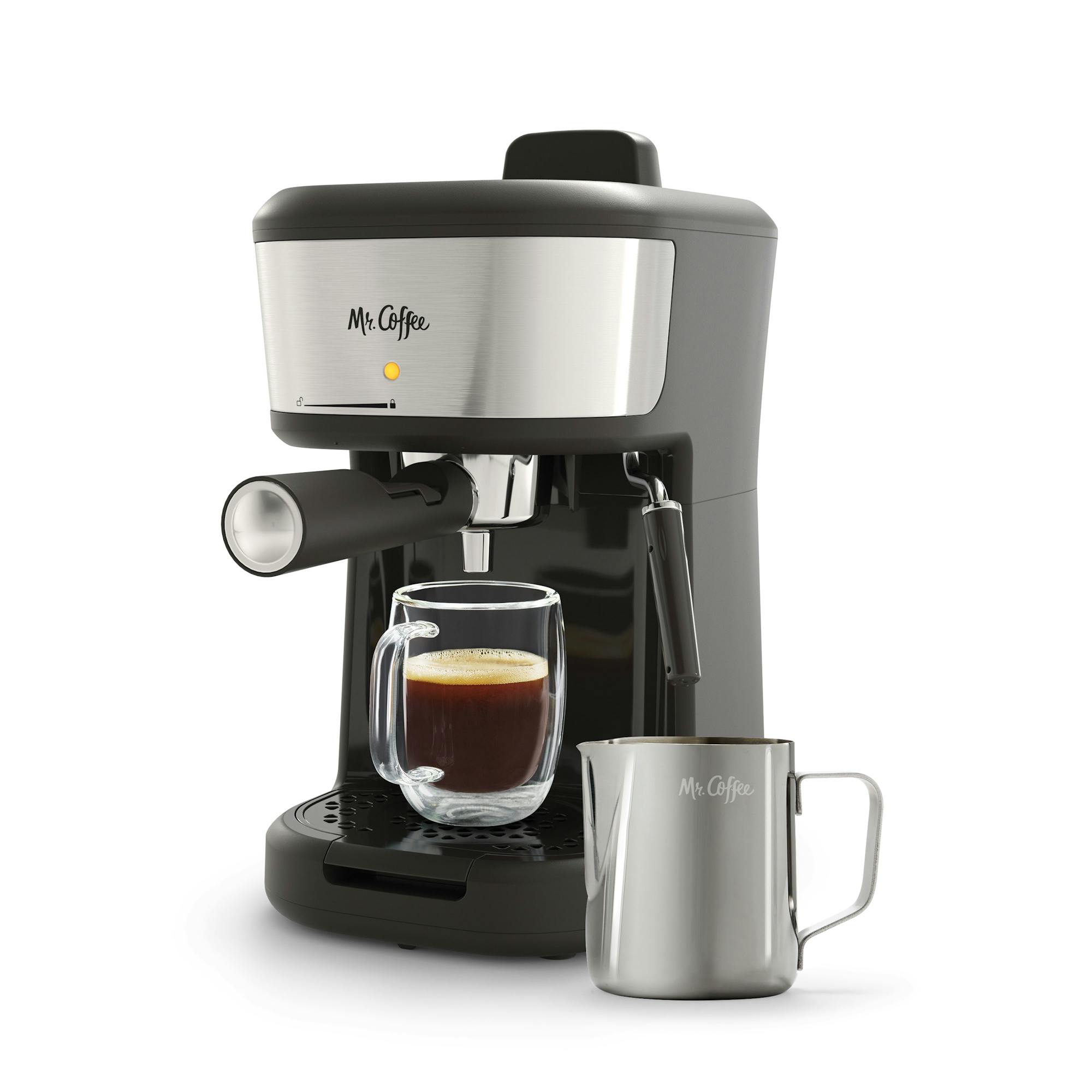 Mr. Coffee® 4-Shot Steam Espresso, Cappuccino, and Latte Maker 