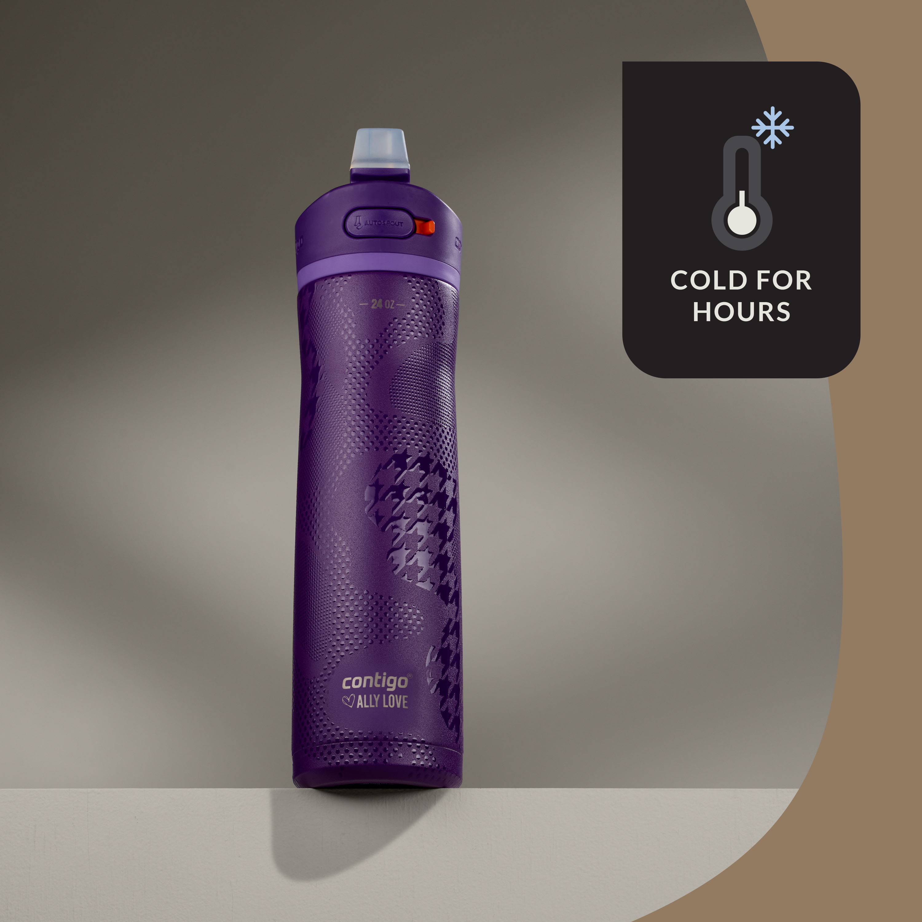 Contigo x Ally Love Ashland Chill 2.0 Stainless Steel Water Bottle with AUTOSPOUT Lid, 24oz