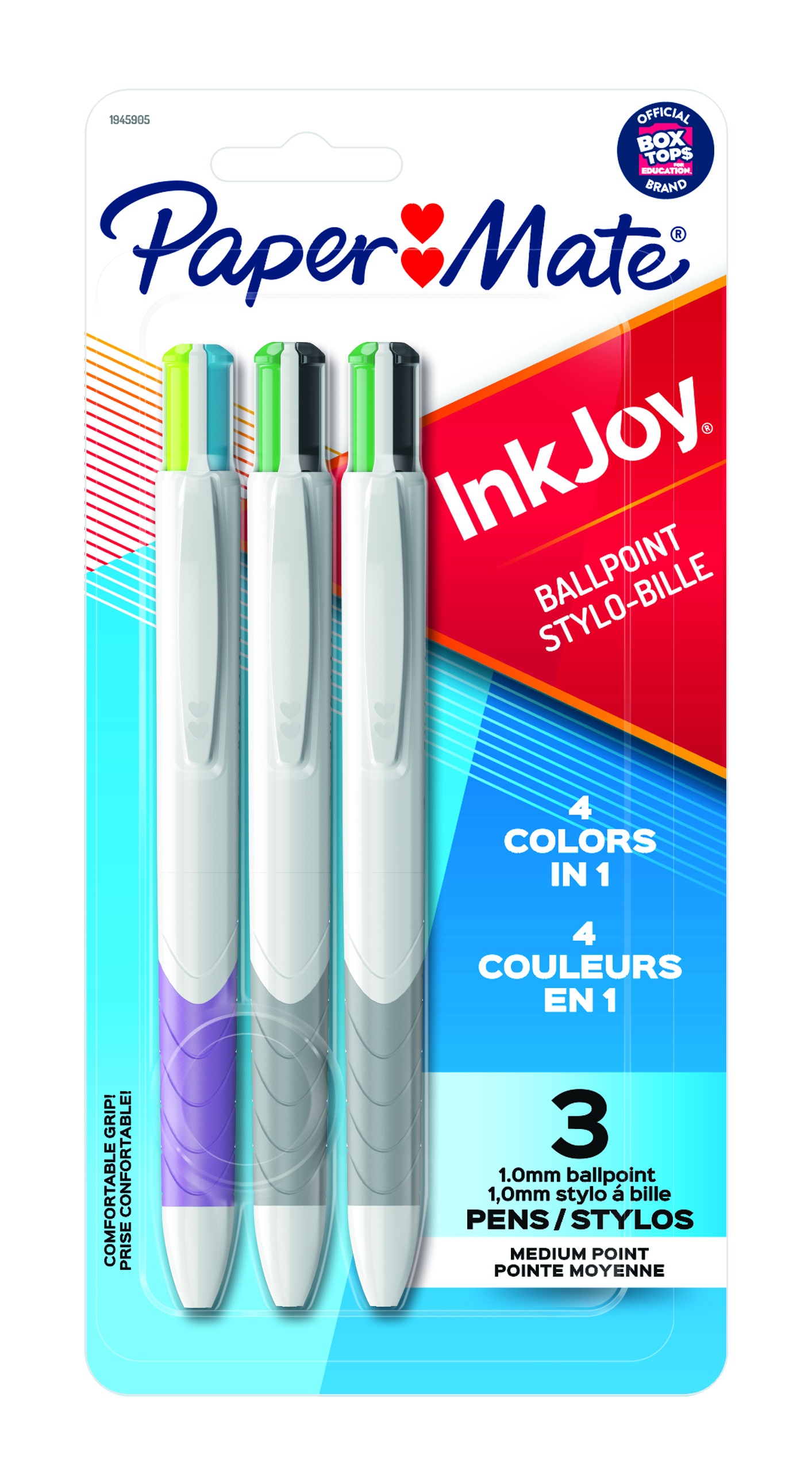 Paper Mate InkJoy Quatro Retractable Ballpoint Pens, Medium Point