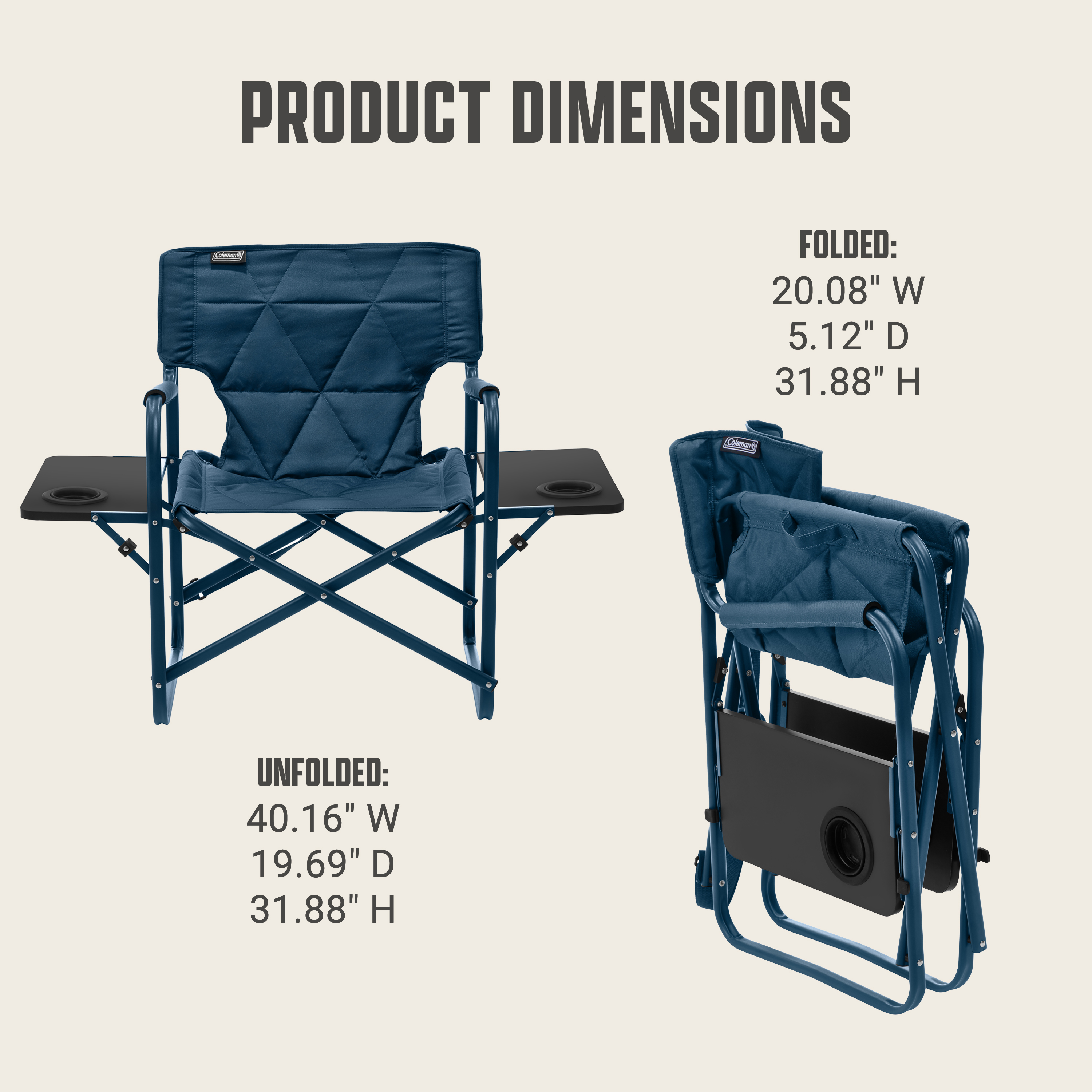 Flex 'N Go™ Chair 2 Tables Sapphire | Coleman